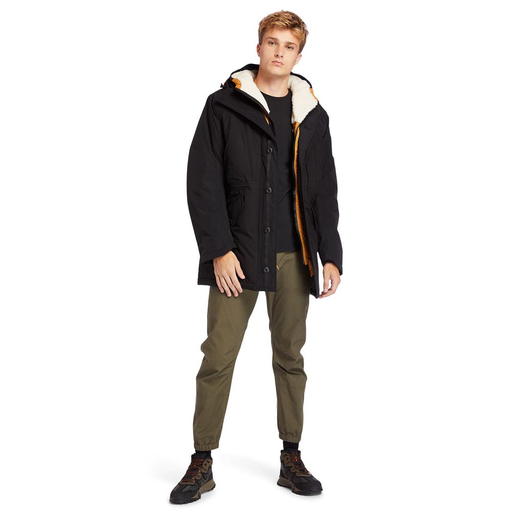 Timberland Μπουφαν Ανδρικα Μαυρα - Outdoor Heritage Ecoriginal Parka With Dryvent™ Technology - Gree